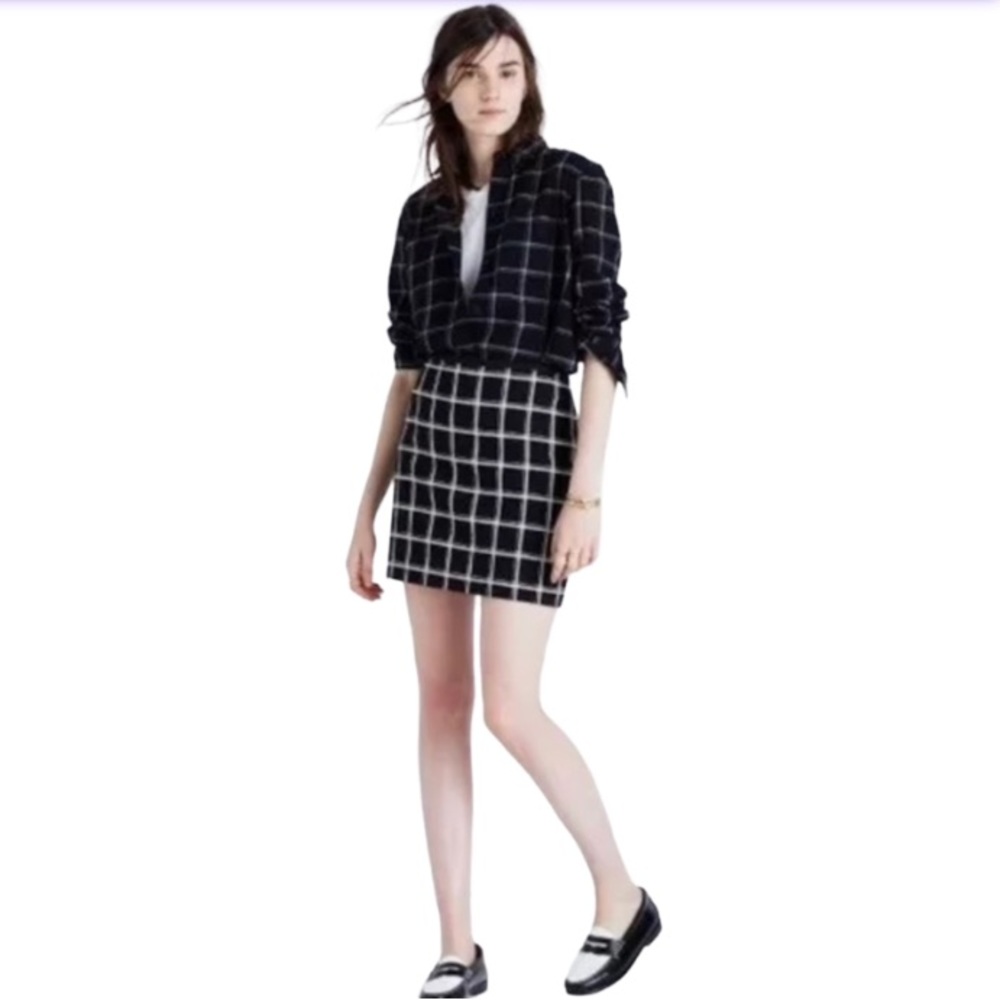 Madewell Double Window Pane Skirt